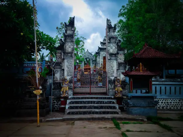 Ancient Art Balinese Hindu Temple Of The Village At Patemon Village, North Bali, Indonesia