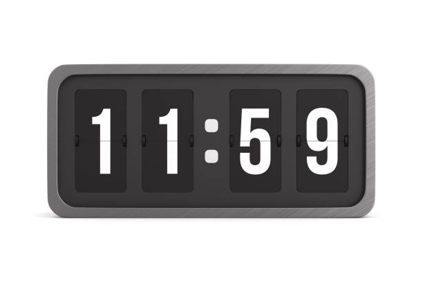 Flip black scoreboard number. 3D illustration