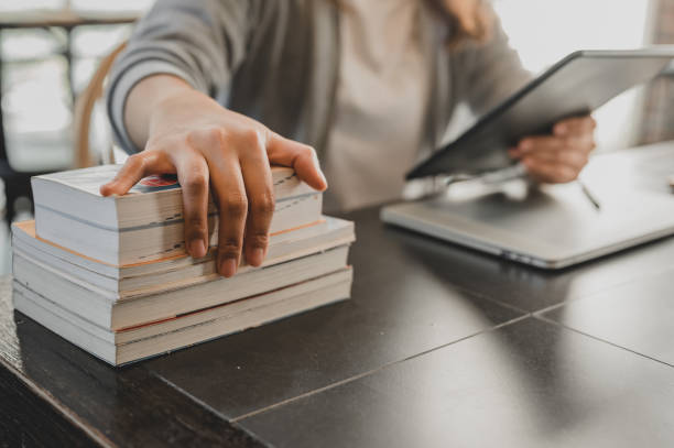 istock Asian student online learning and education at home. Social Distancing and New normal lifestyle after Covid-19. 1306946711