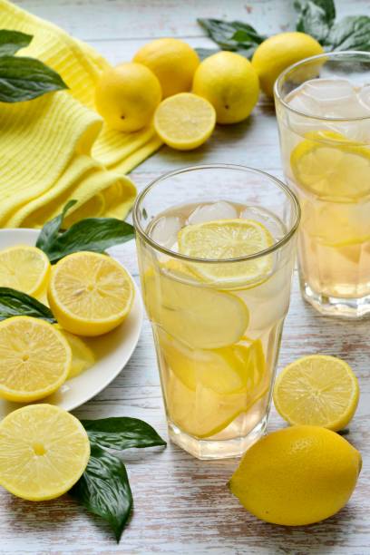 Lemonade Lemons and lemonade on the table lemonade stock pictures, royalty-free photos & images