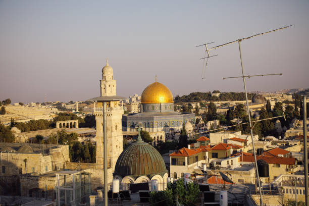 istock Jerusalem old city skyline Dome of the Rock 1306956340