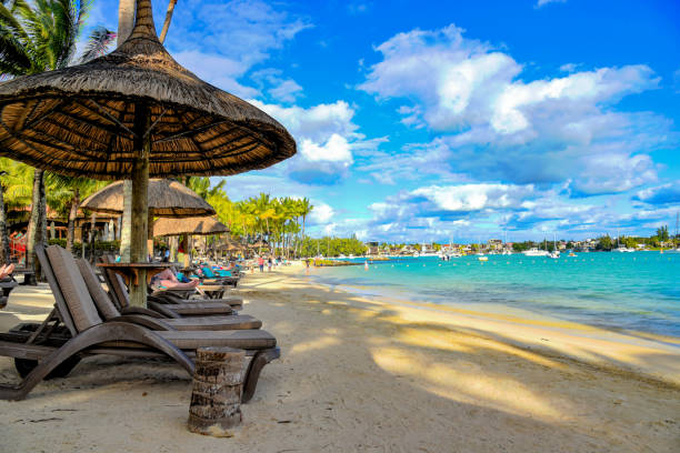 istock heavenly beach of mauritius island 1306962918