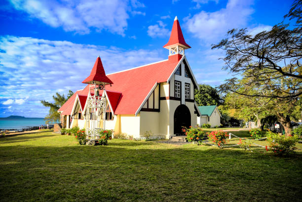 istock red chapel in mauritius island 1306962955