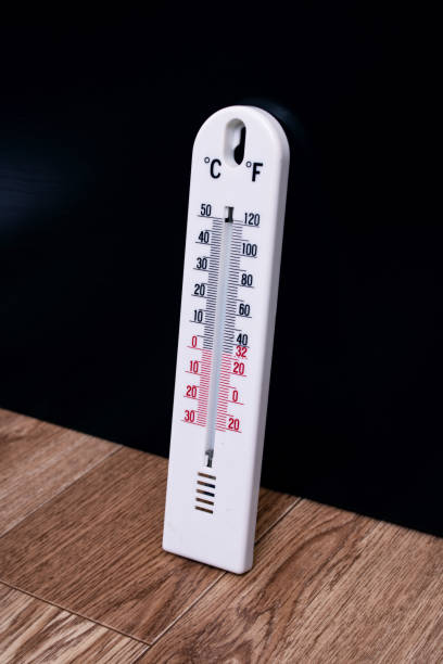 istock Room mercury thermometer on the table closeup 1306964968
