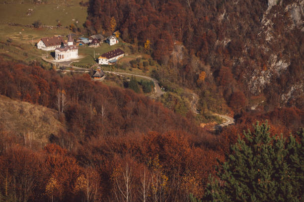 istock High Angle View Of Trees And Buildings During Autumn 1306966288