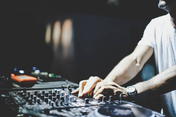 istock Dj exhibition at street party 1306967592