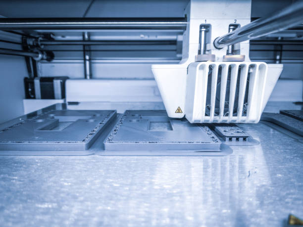 istock D printer, printing with plastic wire filament in additive manufacturing technique 1306970264