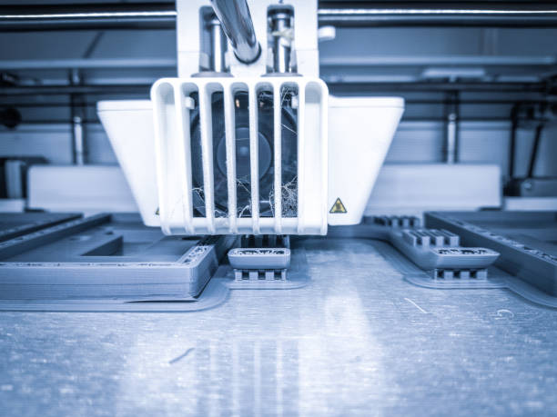 istock D printer, printing with plastic wire filament in additive manufacturing technique 1306970268