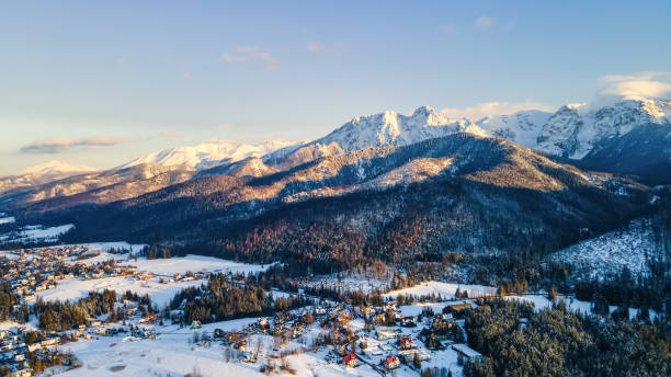 Tatra Mountains view of the Kościelisko valley zakopane stock pictures, royalty-free photos & images