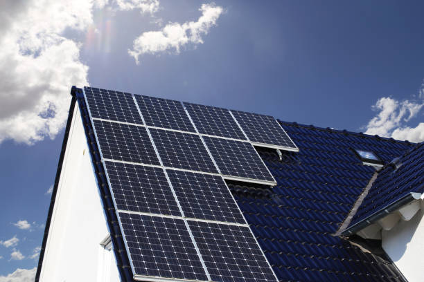 istock Single family house with solar system or photovoltaic system 1306972126