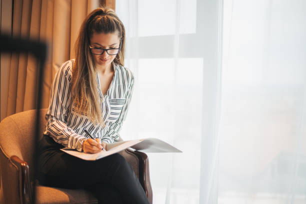 istock Young business woman 1306978062