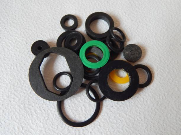 istock Rubber sealing rings. Elastic sealing elements. Rubber pads. 1307001878