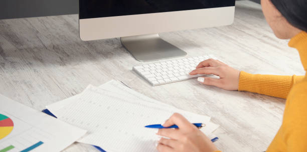 istock Business woman working in office 1307002772