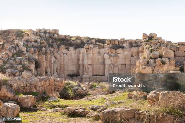 The Ruins Of The Outer Part Of The Palace Of King Herod Herodionin The Judean Desert In Israel Stock Photo - Download Image Now