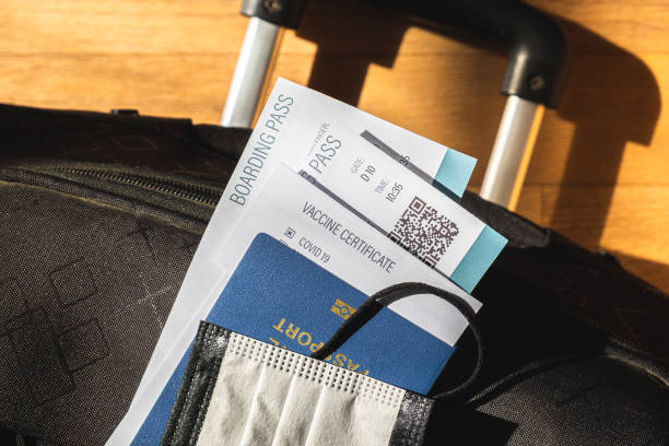 istock Post covid 19 travel concept, vaccination and immunity pass implementation. 1307004001
