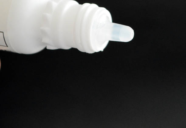istock Treating Glaucoma with eyedrops. 1307006133