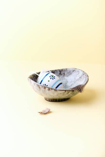 istock Easter Decoration on yellow background. Soft focus. Copy space. 1307011053