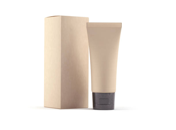 Blank Kraft Paper tube and pack for branding and beauty care