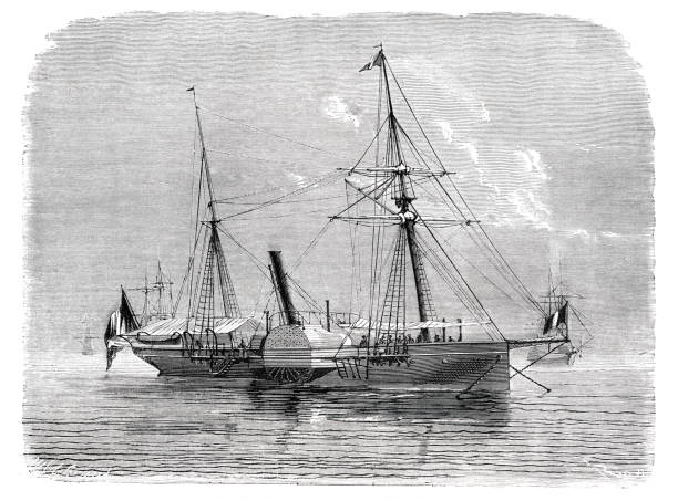 istock Paddlesteamer steamer Alecto Royal Navy Uk 1866 1307014596