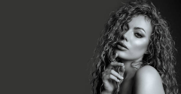 istock Monochrome studio portrait of a fabulous model 1307015555