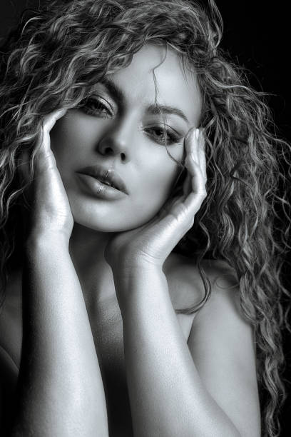 istock Monochrome studio portrait of an amazing model 1307015573