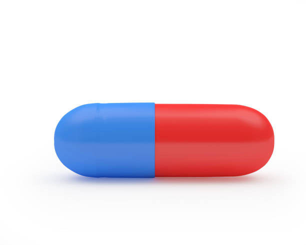 istock Red-blue medical capsule 1307025129