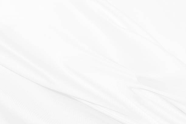 istock woven fabric clean soft beautiful abstract smooth curve shape decorative fashion textile white background 1307027413