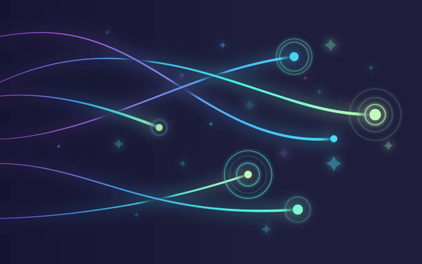 Smooth Wave Lines Smooth motion wave lines. arise and shine stock illustrations