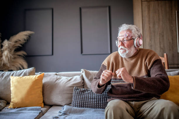 istock grandfather and child have a video call 1307029138