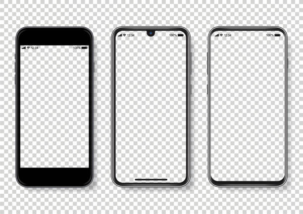 illustrazioni stock, clip art, cartoni animati e icone di tendenza di illustrazione vettoriale realistica dello smartphone - smart phone