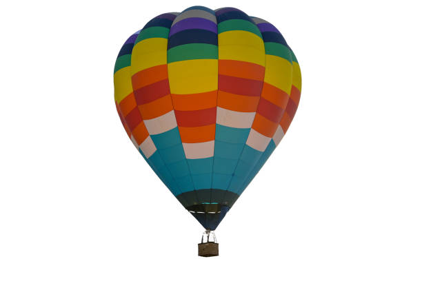 istock Colourful Hot Air Balloon isolate on white bacground. 1307034458