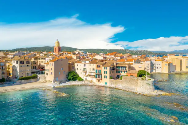 Photo of View of the city of Saint-Tropez, Provence, Cote d'Azur, a popular destination for travel in Europe