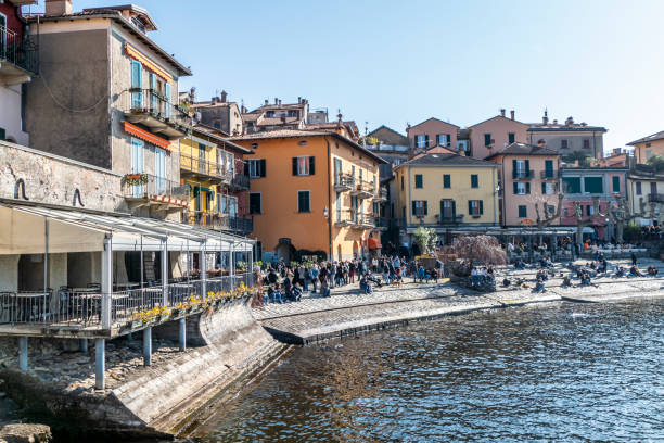 istock Varenna, Italy - 03-01-2021: the main square of Varenna 1307036242