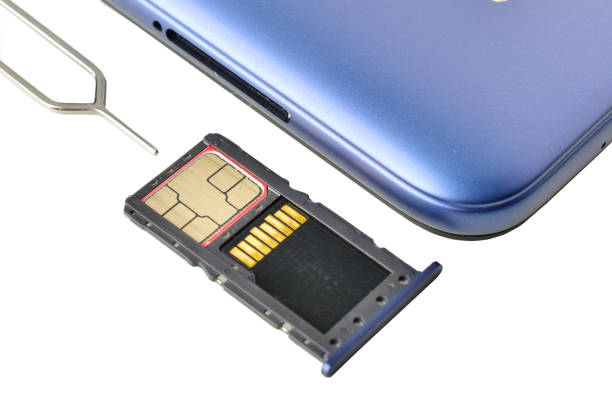 istock SIM tray smartphone isolated on white background with clipping path 1307036276