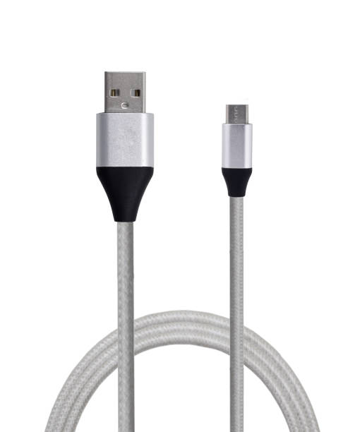 istock Premium Quality USB Cable isolated on White Background with Clipping Path 1307036289