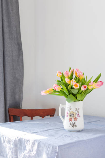 istock Spring bouquet of pink tulips 1307040306