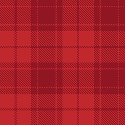 Tartan plaid seamless pattern red line fabric texture background, Scottish cage , New year Christmas Decoration, Check design Vector illustration