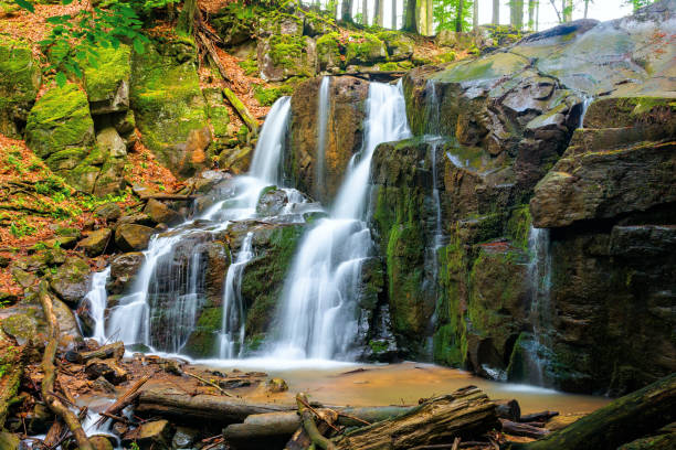 istock wild waterfall skakalo in spring 1307042697