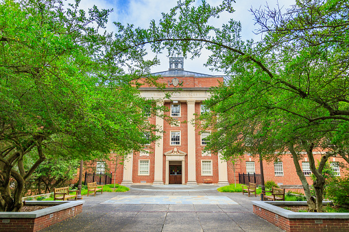 Durham, NC, USA - June 18: Biological Sciences Building on June 18, 2017 at Duke University in Durham, North Carolina.