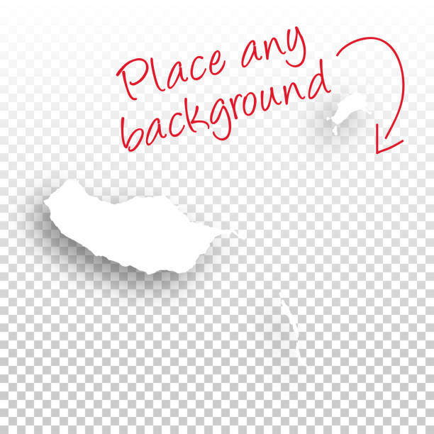 ilustrações de stock, clip art, desenhos animados e ícones de madeira islands map for design - blank background - funchal