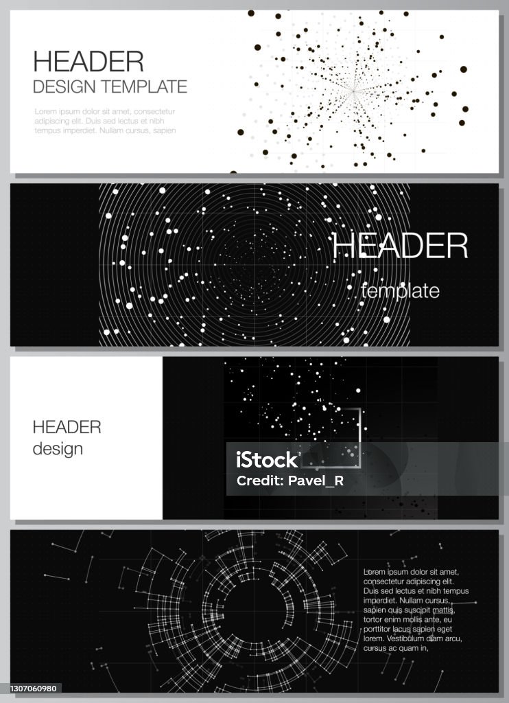 Layout Design Header Footer Vector Layout Of Headers Banner Templates For Website Footer Design ...