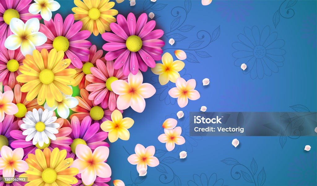 Spring Flowers Cl Spring Flowers Illustration Stock Illustration - Download Image Now ...