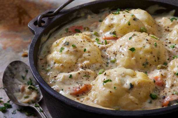 istock Creamy Chicken and Dumplings 1307065459