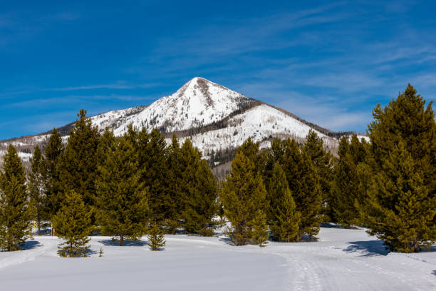 istock Winter View of Hahn's  Peak in Colorado 1307071076