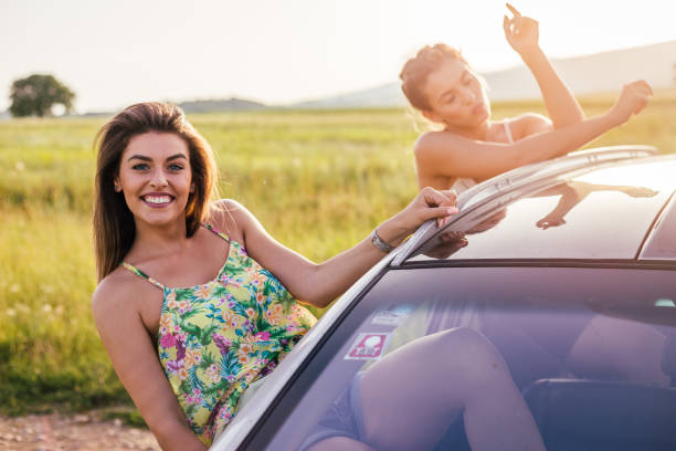 istock Girls on road trip 1307077657