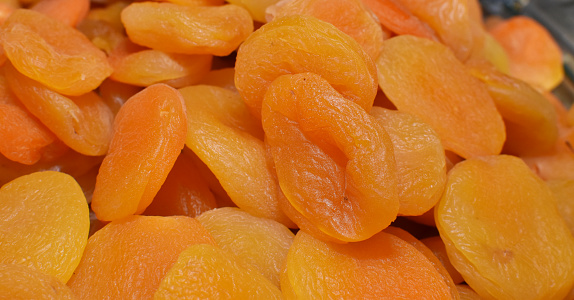 Dried apricots Background