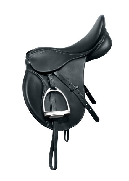 Horse saddle is isolated on a white background. Save with adding the clipping path. Horse saddle is isolated on a white background. Save with adding the clipping path. saddle photos stock pictures, royalty-free photos & images
