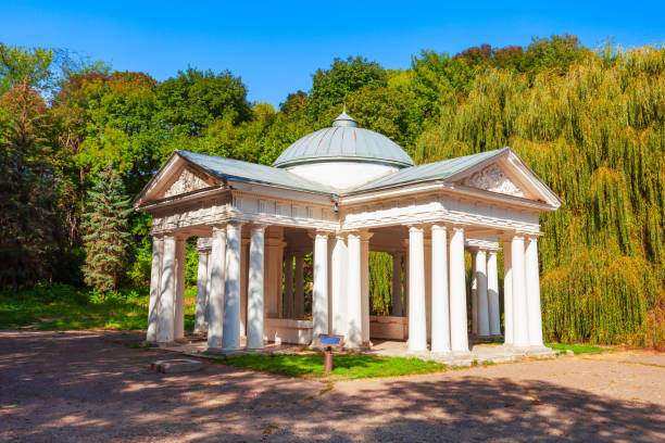 Mineral Water Pavilion, Kurortny park, Yessentuki Mineral Water Pavilion in Kurortny park of Yessentuki, a spa city in Caucasian Mineral Waters region in Russia, Stavropol Krai in Russia north caucasus photos stock pictures, royalty-free photos & images