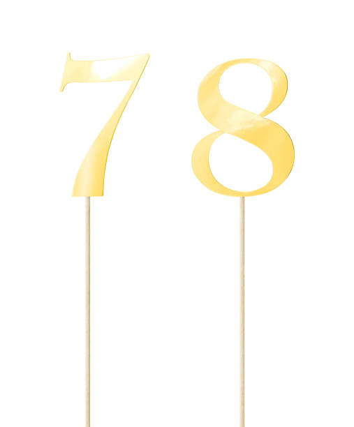 istock Gold Number Cake Toppers (seven, eight) 1307090645