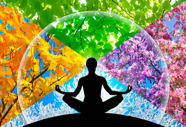 istock Yoga Four Season Collage 1307091376
